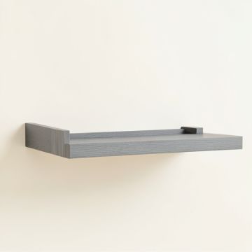 Clay Crest Wall-Mounted Shelf - Gray (synthetic illustration; no displayed measurements)