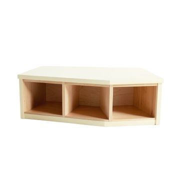 Spruce Bluff Shoe Storage Bench - Cream