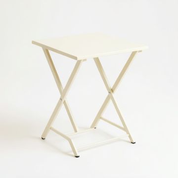 Juniper Bend Compact Balcony Table - Cream (synthetic illustration; no displayed measurements)