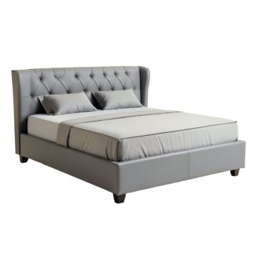 Silveira Queen Tufted Upholstered Low Profile Standard Bed (synthetic illustration; no displayed measurements)