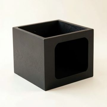 Wren Falls Empty Furniture-Style Litter Enclosure - Black (synthetic illustration; no displayed measurements)