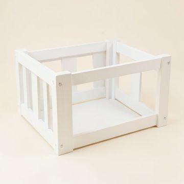 Maple Branch Empty Furniture-Style Pet Crate - White (synthetic illustration; no displayed measurements)