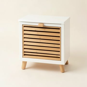 Dawn Arc Nightstand (synthetic illustration; no displayed measurements)