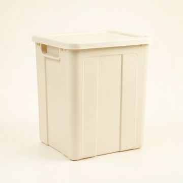 Stone Bend Closed Outdoor Storage Box - Ivory (synthetic illustration; no displayed measurements)