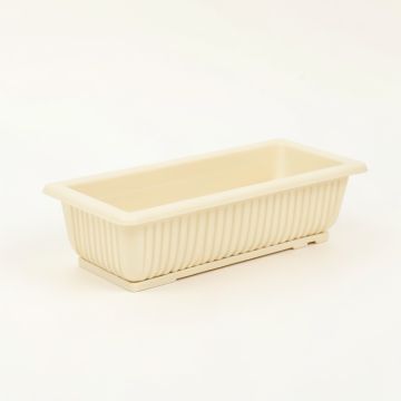 River Bluff Empty Railing Planter With Integral Brackets - Cream (synthetic illustration; no displayed measurements)