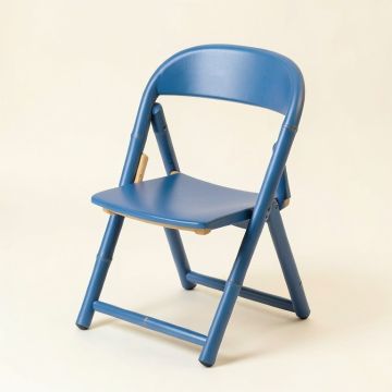 Lake Bluff Folding Outdoor Chair - Blue (synthetic illustration; no displayed measurements)