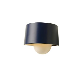 Brook Bridge Wall Sconce Mounted On A Plain Wall - Navy