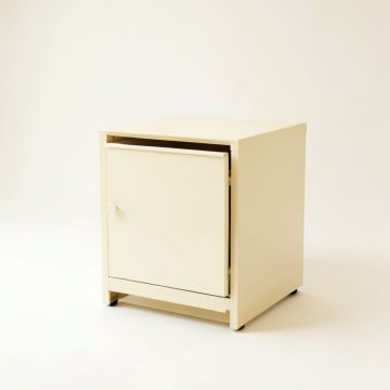 Summit Bluff Freestanding Pull-Out Hamper Cabinet - Ivory (synthetic illustration; no displayed measurements)