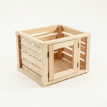 Ridge Branch Empty Furniture-Style Pet Crate - Beige (synthetic illustration; no displayed measurements)