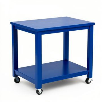 Slate Bend Empty Rolling Workshop Cart - Blue (synthetic illustration; no displayed measurements)