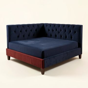 Connolly Tufted Upholstered Low Profile Standard Bed (synthetic illustration; no displayed measurements)
