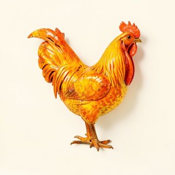Rooster Watercolor Wall Décor (synthetic illustration; no displayed measurements)