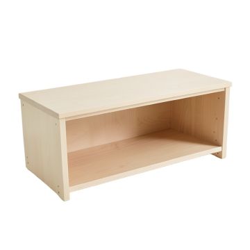 Slate Crest Shoe Storage Bench - Ivory