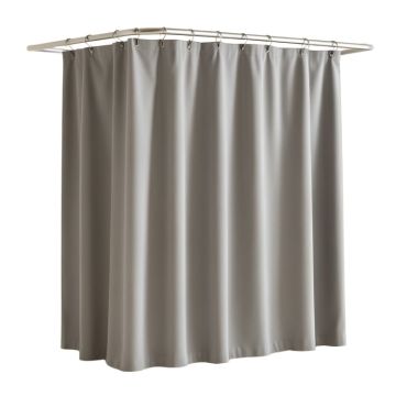 Vinyl Solid Color Single Shower Curtain