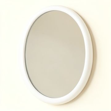 Meadow Arc Framed Wall Mirror - White (synthetic illustration; no displayed measurements)