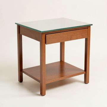 Wortham Glass Top End Table Set With Storage (synthetic illustration; no displayed measurements)