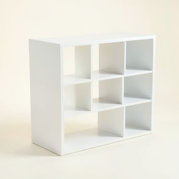 Field Dell Desktop Shelving Unit - White (synthetic illustration; no displayed measurements)