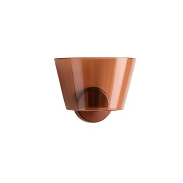 Maple Crossing Wall Sconce Mounted On A Plain Wall - Terracotta