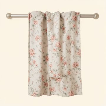 Madison Floral Room Darkening Rod Pocket Single Curtain Panel (synthetic illustration; no displayed measurements)