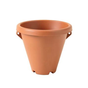 Brook Bridge Empty Railing Planter With Integral Brackets - Terracotta