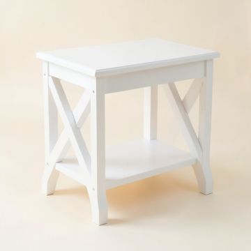 Meadow Edge Side Table - White (synthetic illustration; no displayed measurements)