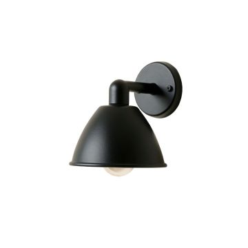 Hazel Branch Wall Sconce Mounted On A Plain Wall - Black