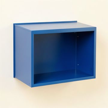 Moss Branch Wall-Mounted Shelf - Blue (synthetic illustration; no displayed measurements)