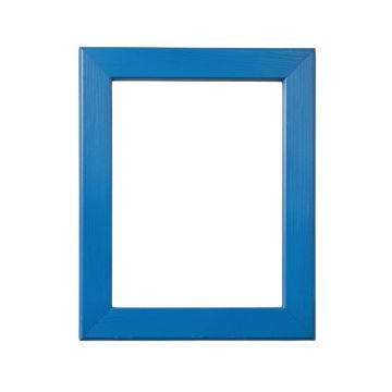Elm Bend Framed Wall Mirror - Blue