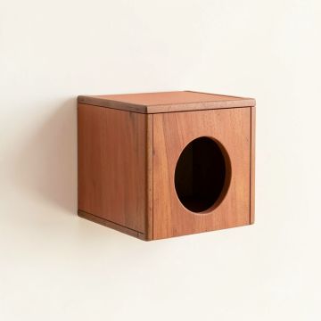 Fern Dell Wall-Mounted Cat Perch - Terracotta (synthetic illustration; no displayed measurements)