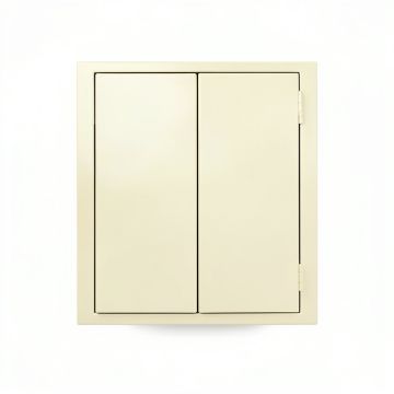 Hill Dell Wall-Mounted Laundry Cabinet - Cream (synthetic illustration; no displayed measurements)