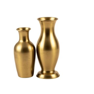 2 Piece Kates Gold 18 '' Metal Table Vase Set