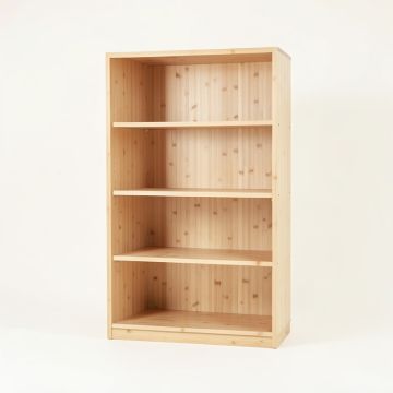 Linden Canyon Freestanding Bookcase - Beige (synthetic illustration; no displayed measurements)