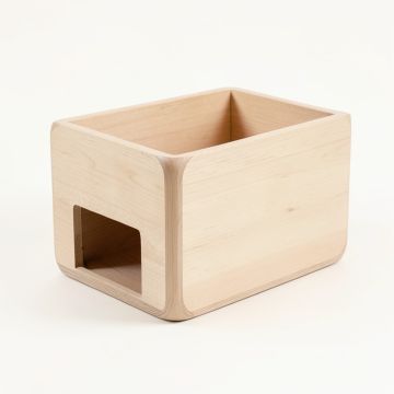 Pine Edge Empty Furniture-Style Litter Enclosure - Beige (synthetic illustration; no displayed measurements)