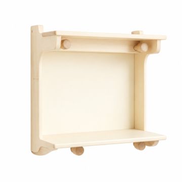 Glen Bluff Wall-Mounted Entryway Organizer Shelf - Cream