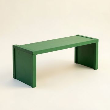 Wren Branch Narrow Outdoor Storage Bench - Green (synthetic illustration; no displayed measurements)