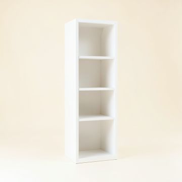 Clay Dell Narrow Cubby Tower - White (synthetic illustration; no displayed measurements)