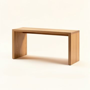 24 '' Solid Wood Console Table (synthetic illustration; no displayed measurements)