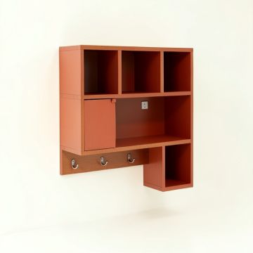 Birch Arc Wall-Mounted Entryway Organizer Shelf (synthetic illustration; no displayed measurements)