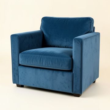 Ridge Branch Upholstered Armchair - Blue (synthetic illustration; no displayed measurements)