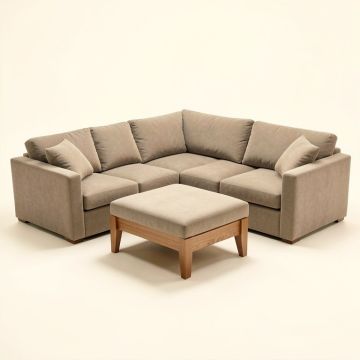 Anikka 90 '' Wide Reversible Modular Corner Sectional With Ottoman (synthetic illustration; no displayed measurements)