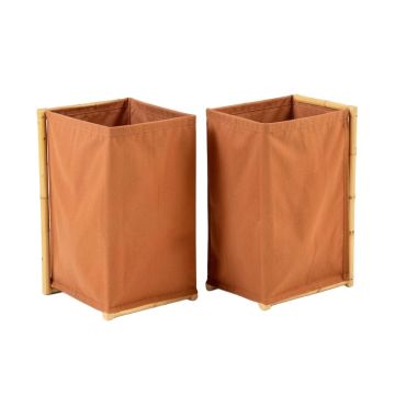 Hazel Dale Laundry Sorting Station With Plain Removable Bags - Terracotta