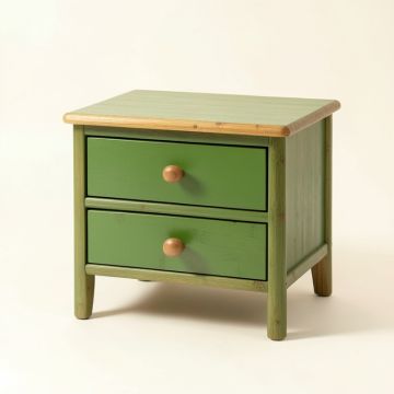 Field Edge Nightstand - Green (synthetic illustration; no displayed measurements)