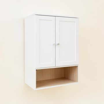 Birch Brook Wall-Mounted Laundry Cabinet - White (synthetic illustration; no displayed measurements)