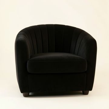Dawn Crossing Upholstered Armchair - Black (synthetic illustration; no displayed measurements)