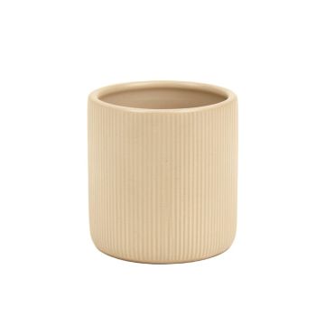 Oak Arc Empty Candle Holder - Beige