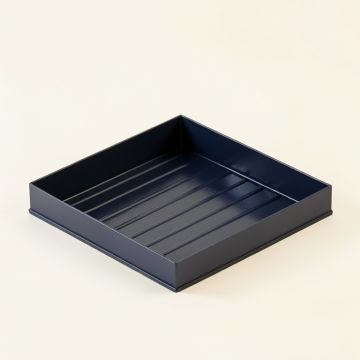 Oak Brook Empty Under-Desk Cable Tray - Navy (synthetic illustration; no displayed measurements)