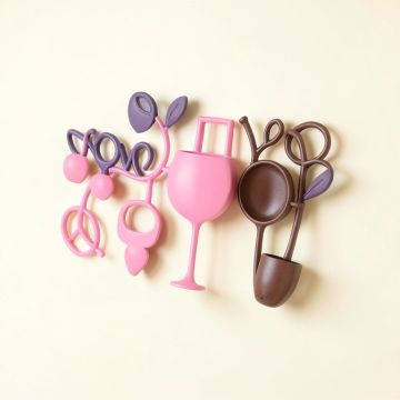 2 Piece Wine Themed Wall Décor Set (synthetic illustration; no displayed measurements)