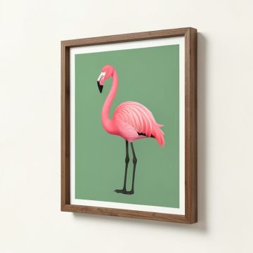 Flamingo Best By Slava Fokk - Graphic Art Print (synthetic illustration; no displayed measurements)
