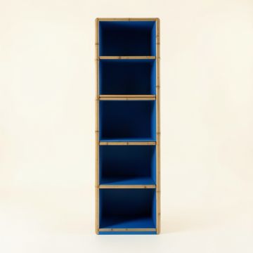 Holly Dell Narrow Cubby Tower - Blue (synthetic illustration; no displayed measurements)