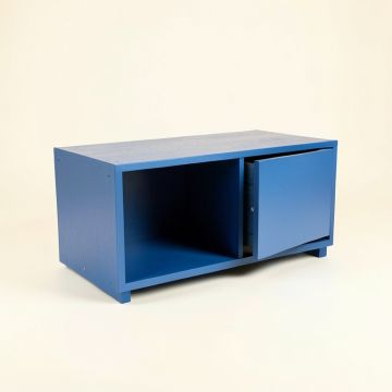 Clay Edge Shoe Storage Bench - Blue (synthetic illustration; no displayed measurements)
